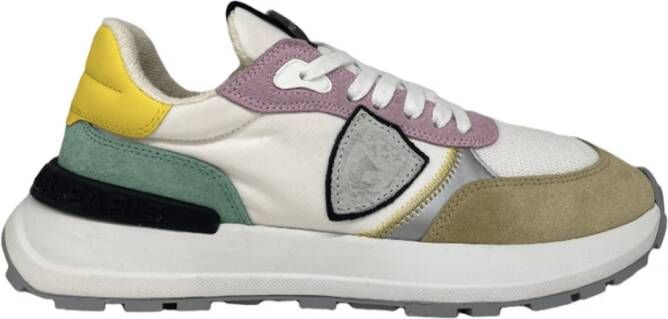 Philippe Model Vintage Racing Style Sneaker Multicolor Dames