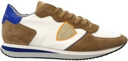 Philippe Model Beige Blauw Trpx Lage Sneakers Mannen Beige Heren