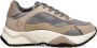 Philippe Model Beige Panel Sneakers met Rubberen Zool - Thumbnail 1