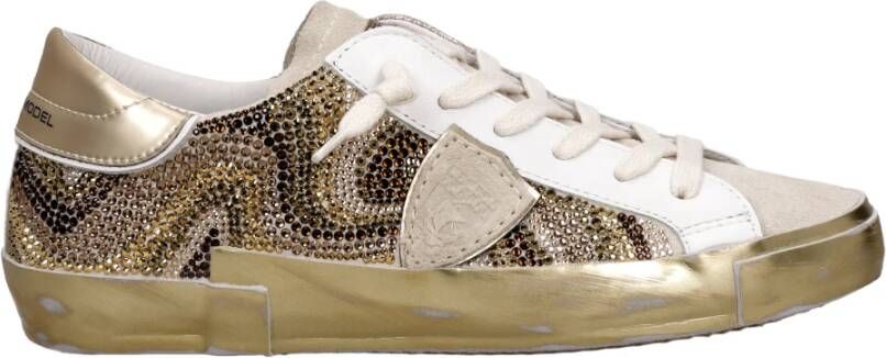 Philippe Model Beige Sneakers met Cassetta Detail
