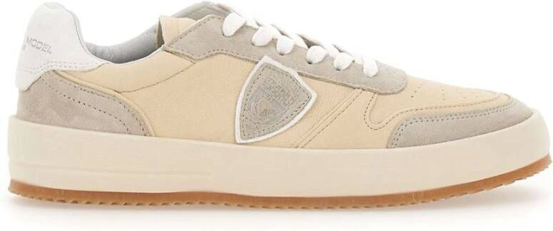 Philippe Model Beige Sneakers Parijse Stijl Beige Dames