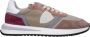 Philippe Model Beige Stoffen Sneakers met Logo Detail - Thumbnail 1