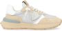 Philippe Model Beige Suede Antibes Sneaker met Zilveren Mesh Beige Dames - Thumbnail 1