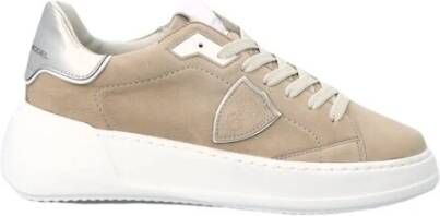 Philippe Model Beige Tres Temple Low Top Sneakers Beige Dames