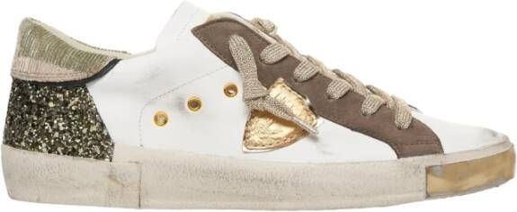 Philippe Model Bianco Sneakers Aw25 Glitter Finish - Foto 2