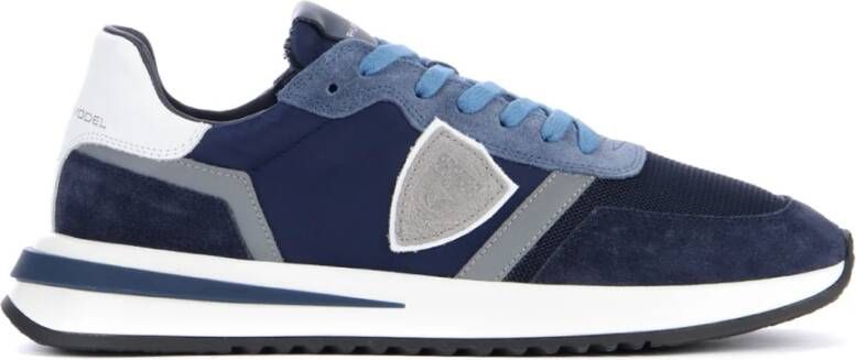 Philippe Model Blauw en grijs Tropez 2.1 Sneakers Multicolor Heren