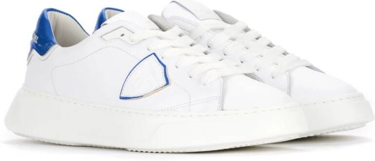 Philippe Model Witte Blauwe Temple Sneakers Ode Frankrijk Multicolor Heren - Foto 5