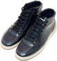 Philippe Model Blauwe Hoge Leren Sneakers Originele Stijl Blauw Dames - Thumbnail 1