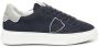 Philippe Model Blauwe Leren Sneakers met Geheugenschuim - Thumbnail 1