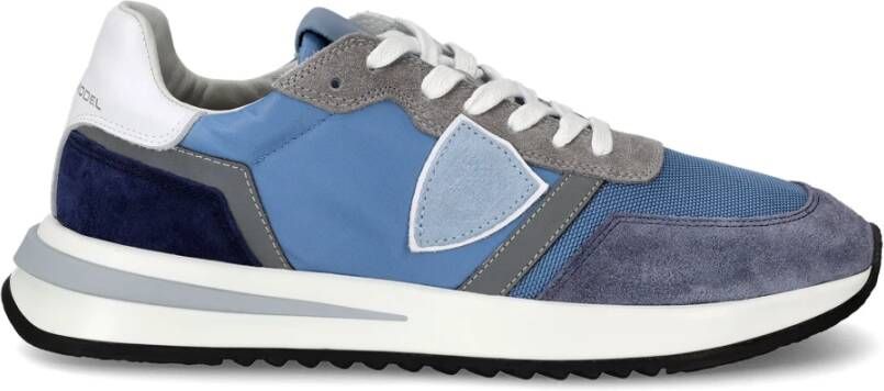 Philippe Model Blauwe Nylon Casual Trainer Tropez 2.1 Multicolor Heren