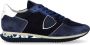 Philippe Model Blauwe Nylon Heren Casual Sneakers Blue Heren - Thumbnail 1