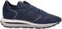 Philippe Model Blauwe Sneakers met Suède en Mesh Blue Heren - Thumbnail 14