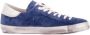 Philippe Model Blauwe Suède Sneakers met Boter Details - Thumbnail 4