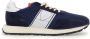 Philippe Model Suède Logo Sneakers Rubberen Zool Blue Heren - Thumbnail 23