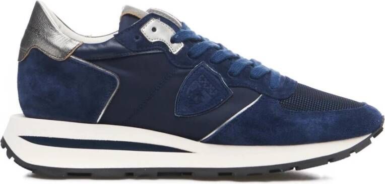 Philippe Model Hoge Lage Dames Sneakers Tropez Haute Blauw Dames