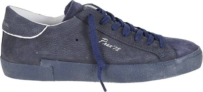 Philippe Model Blauwe Sneakers voor Mannen Aw25