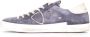 Philippe Model Blauwe Leren Sneakers met Contrasterende Details Blue Heren - Thumbnail 12