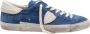 Philippe Model Blauwe Suède Veterschoenen Blue Heren - Thumbnail 1