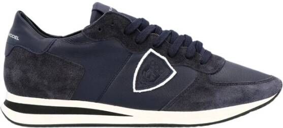 Philippe Model Trpx Veau Sneakers Stijlvol en Comfortabel Blauw Heren