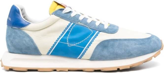 Philippe Model Blauwe Veterschoenen met Logo