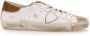 Philippe Model Vernieuwde Prsx Sneaker met Vintage Afwerking Beige Heren - Thumbnail 1