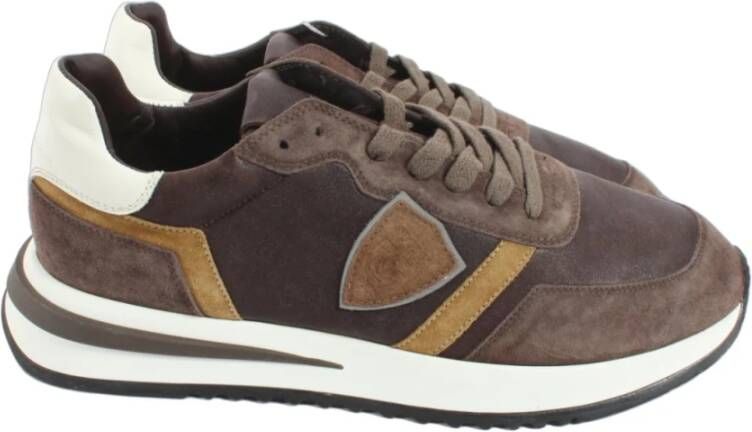 Philippe Model Bruine Sneakers voor Heren