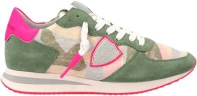 Philippe Model Camouflage Pop Green Hardloopschoenen Meerkleurig Dames