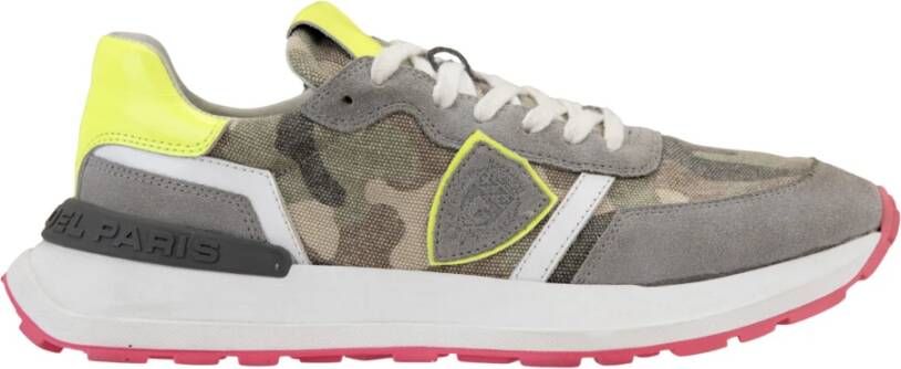 Philippe Model Camouflage Stijl Veters Dames Sneakers