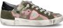 Philippe Model Sneakers Paris X With Green And Pink Camouflage Groen Dames - Thumbnail 2
