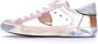 Philippe Model Dames Sneakers met Glitter Stijlvol en Comfortabel Roze Dames - Thumbnail 8