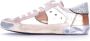 Philippe Model Dames Sneakers met Glitter Stijlvol en Comfortabel Pink Dames - Thumbnail 8