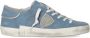 Philippe Model Dames Sneakers Prsx Low Woman Denim Bluette Jeansblauw - Thumbnail 2