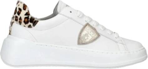 Philippe Model Dierenprint Lage Top Sneakers White Dames