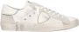 Philippe Model Distressed White Low-Top Skate Sneakers Multicolor Heren - Thumbnail 1
