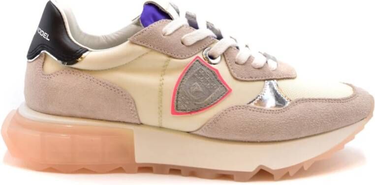 Philippe Model Elegante Dames Sneakers Collectie Beige Dames