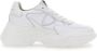 Philippe Model Logo Sneakers met Leren Bovenwerk en Rubberen Zool White Dames - Thumbnail 1