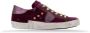 Philippe Model Fluwelen Vetersneakers Vintage Stijl - Thumbnail 1