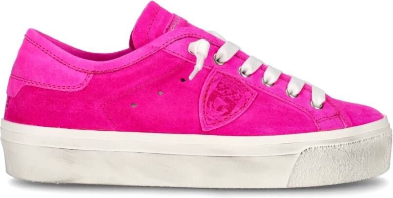 Philippe Model Fuchsia Nubuck Sneaker Pink Dames