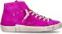 Philippe Model Fuchsia Suède Hoge Sneakers Pink Dames - Thumbnail 8