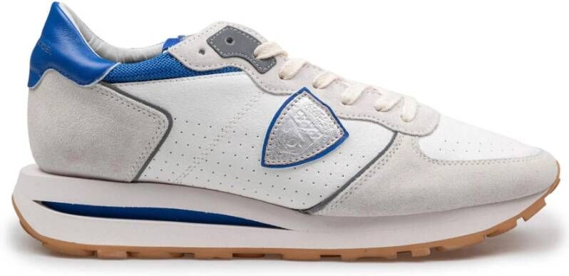Philippe Model Geperforeerde leren sneakers in grijs bluette