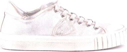 Philippe Model Glitter lage sneakers voor vrouwen Wit Dames