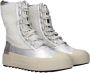 Philippe Model Grijze Leren Logo Veterschoenen - Thumbnail 1