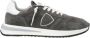 Philippe Model Italiaanse Suède Stijlvolle Heren Sneakers Gray Heren - Thumbnail 1