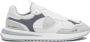 Philippe Model Lage Witte Grijze Sneaker Geborduurd Mesh White Heren - Thumbnail 7