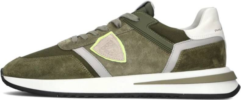 Philippe Model Groene Lage Canvas Sneakers Tropez 2.1