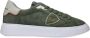 Philippe Model Legergroene Temple Low Herenschoenen Green Heren - Thumbnail 1