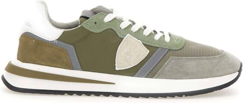 Philippe Model Stijlvolle Tropez 2.1 Low Sneakers Groen Heren