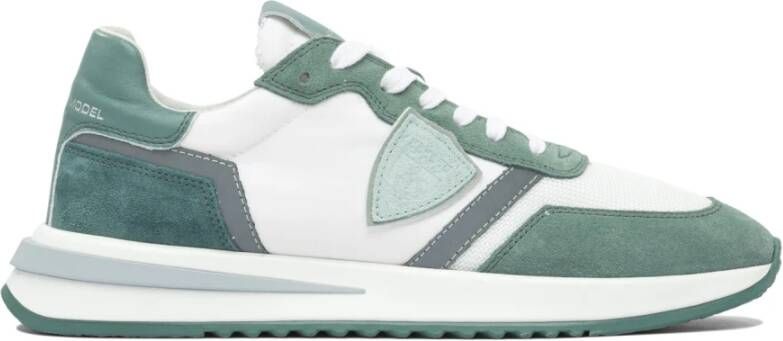 Philippe Model Groene Sneakers voor Mannen Aw25