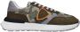 Philippe Model Groene stoffen sneakers met suède accenten - Thumbnail 1