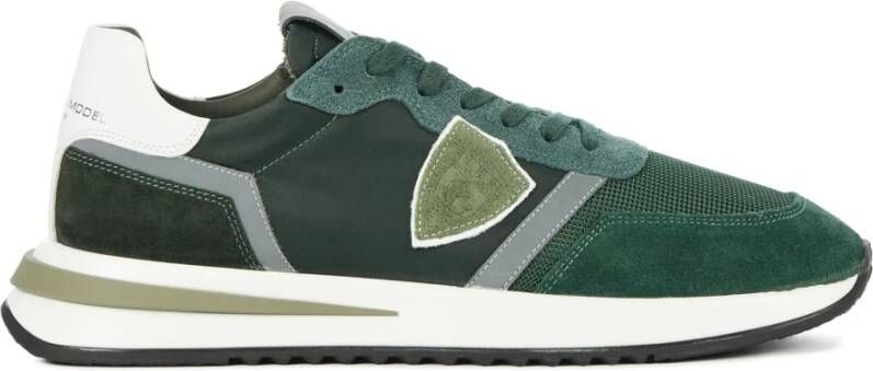 Philippe Model Sneakers Heren Lage sneakers Herenschoenen Canvas Tropez 2.1 Groen